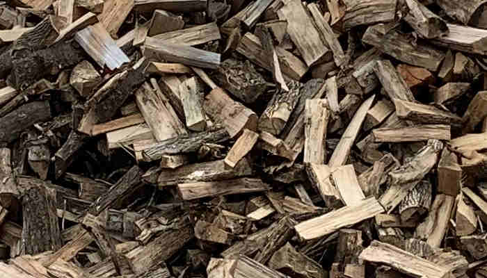 Large pile of dry aged hard wood for sale