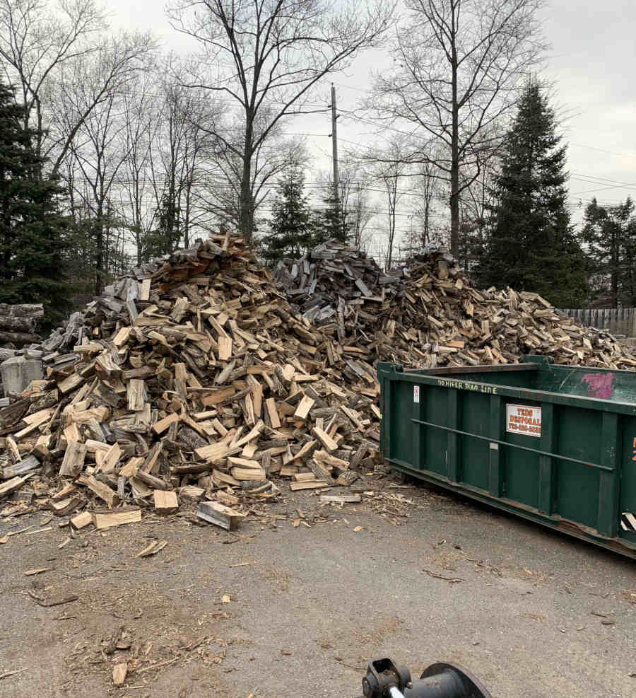 Pile of firewood for sale 24/7