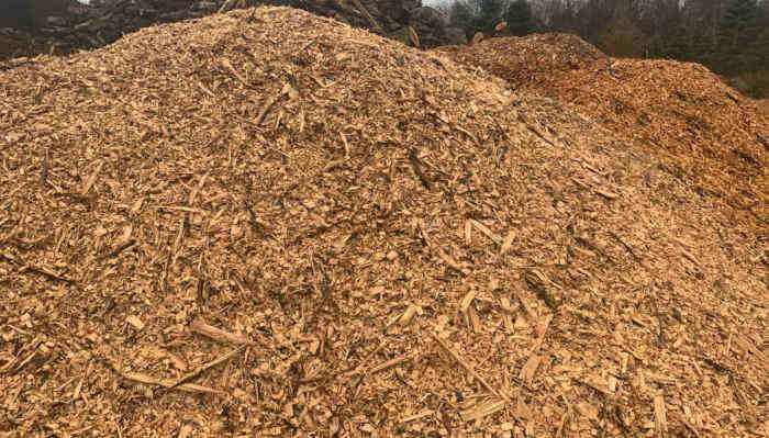 Large Pile of woodchips for sale